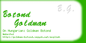 botond goldman business card